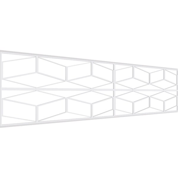 Ekena Millwork Set of Four Panels for 94 1/2"W x 24 1/4"H Pueblo Fretwork Wainscot Wall Paneling WPKP12X01X47PBL - main